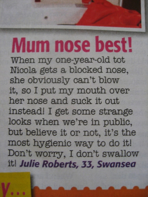 Mum nose best
